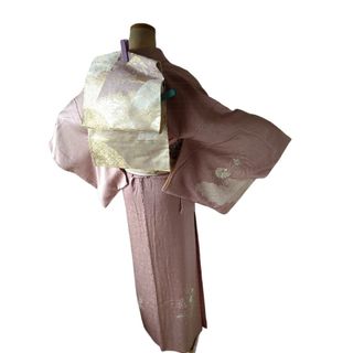 正絹付下げ 訪問着 袋帯 帯締め 帯揚げ 4点セット Y131の通販 by 未来