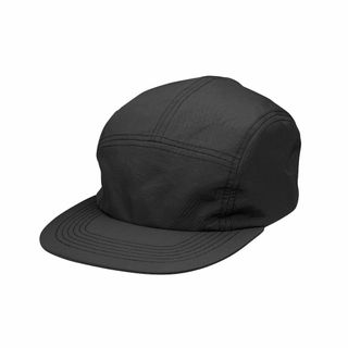 ジェットキャップ ローキャップ 浅め CAP 帽子 無地 着画 黒(キャップ)