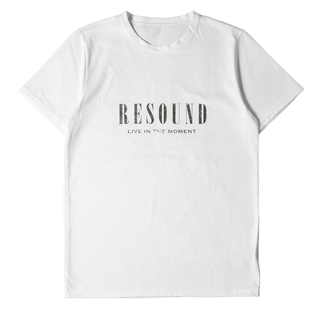 RESOUND CLOTHING リサウンド クロージング Tシャツ サイズ:2 22SS ウェーブ ロゴ プリント クルーネック WAVE ROGO TEE RC24-T-003 ホワイト 白 トップス カットソー 半袖 日本製 【メンズ】【美品】