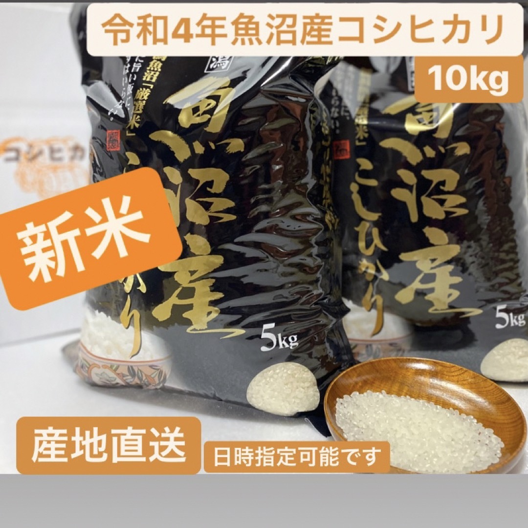 食品/飲料/酒数量限定　令和4年産　南魚沼産コシヒカリ　玄米10キロ　農家直送