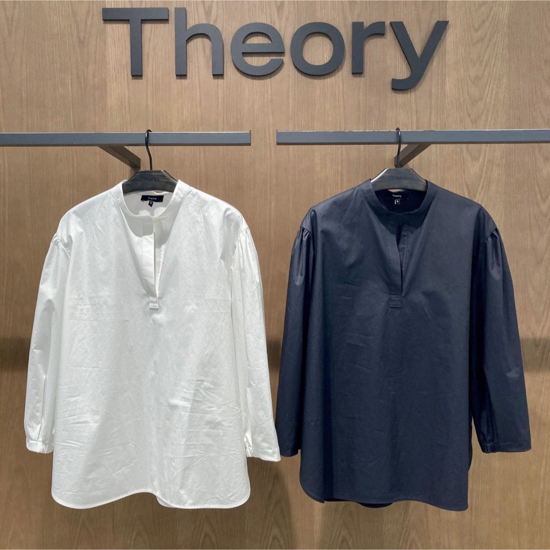 Theory 22SS 【一部店舗限定商品】ウォッシャブル プルオーバーブラウス