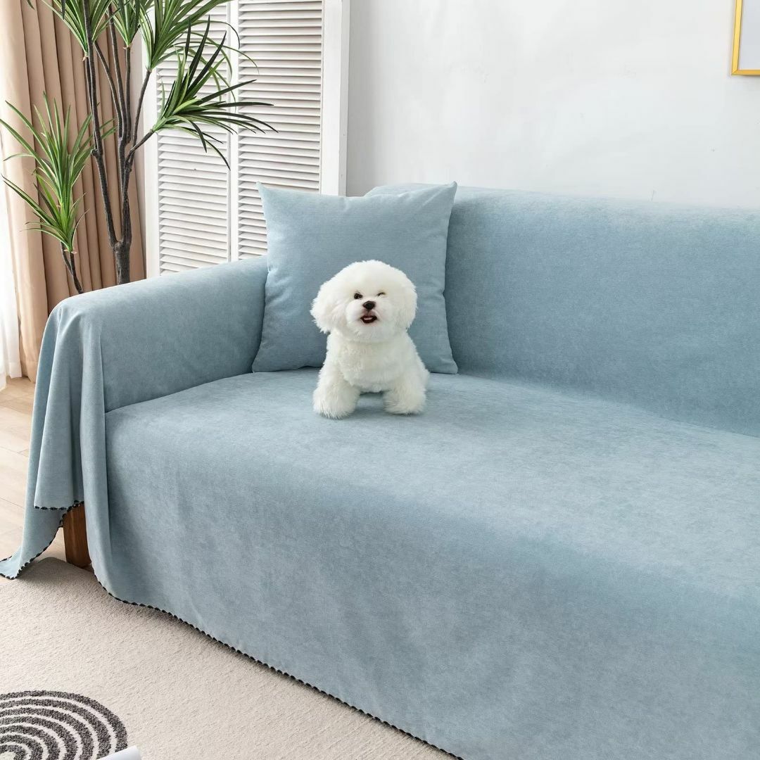 【色: 水青い】OSONA ソファーカバー 撥水加工 ソファーベッドカバー 犬猫