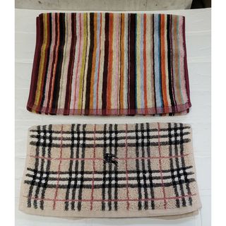 バーバリー(BURBERRY)のBURBERRY　&　Paul Smith　フェイスタオル　2枚セット　バス用品(タオル/バス用品)