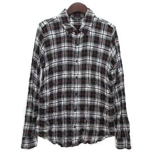 ジョンブル(JOHNBULL)のジョンブル シャーリング チェック シャツ 長袖 M レディース AS855(シャツ/ブラウス(長袖/七分))