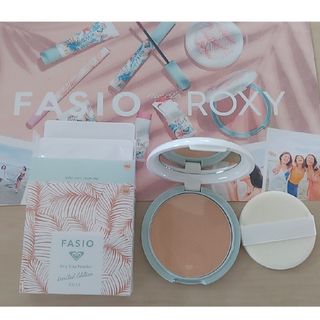 ファシオ(Fasio)のファシオ エアリーステイ パウダー RO102 パールベージュ ROXY数量限定(フェイスパウダー)