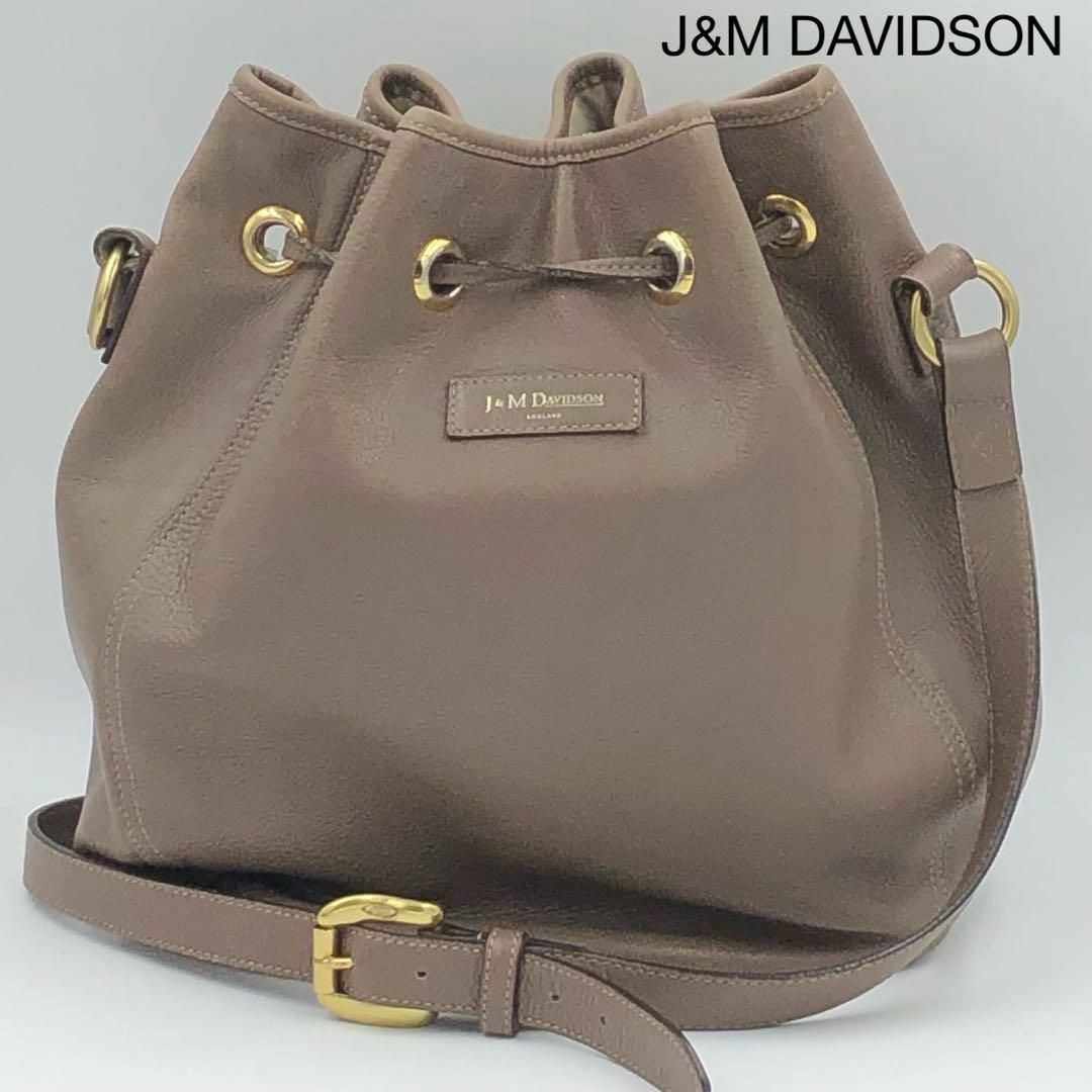 美品✨J&M DAVIDSON イエナ別注 巾着 ショルダーバッグ レザー