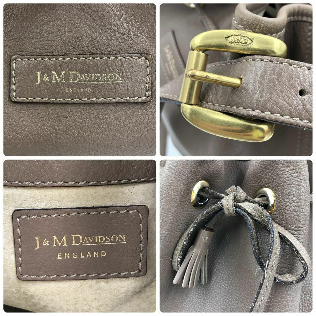 美品✨J&M DAVIDSON イエナ別注 巾着 ショルダーバッグ レザー-