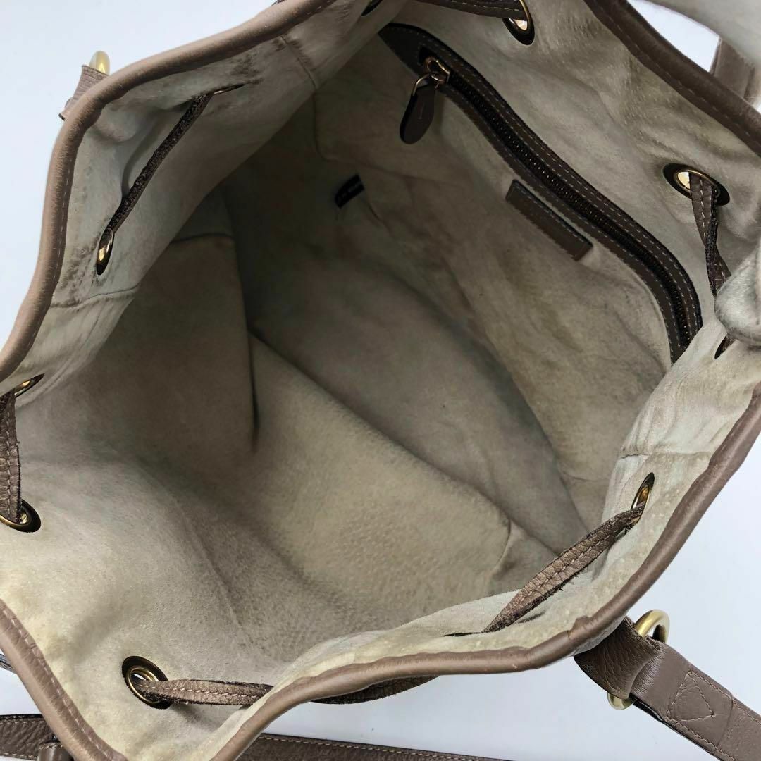 美品✨J&M DAVIDSON イエナ別注 巾着 ショルダーバッグ レザー-