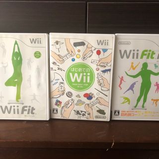 ウィー(Wii)の【3点】Wii Fit Plus➕はじめてのWii➕Wiiフィット(その他)