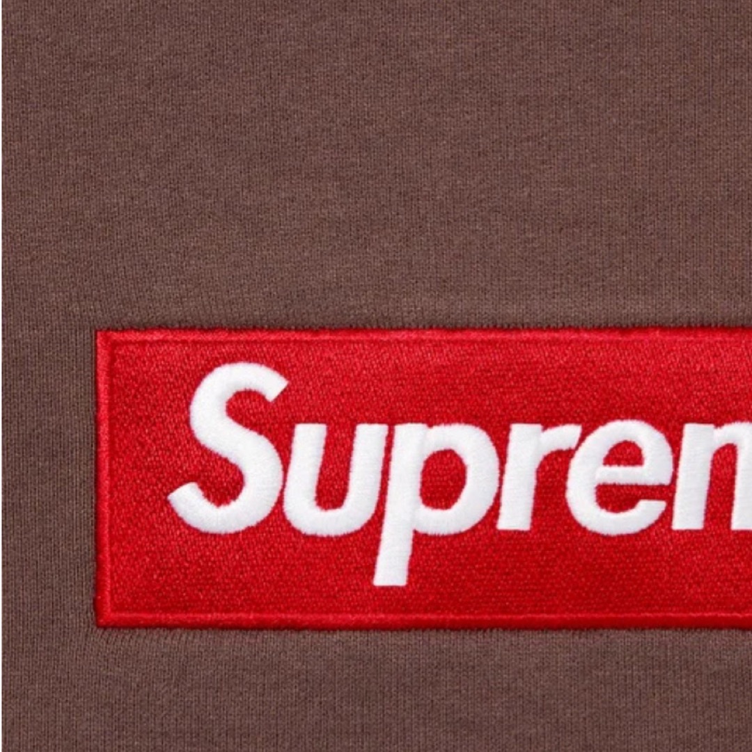 Supreme Box Logo Crewneck Brown M