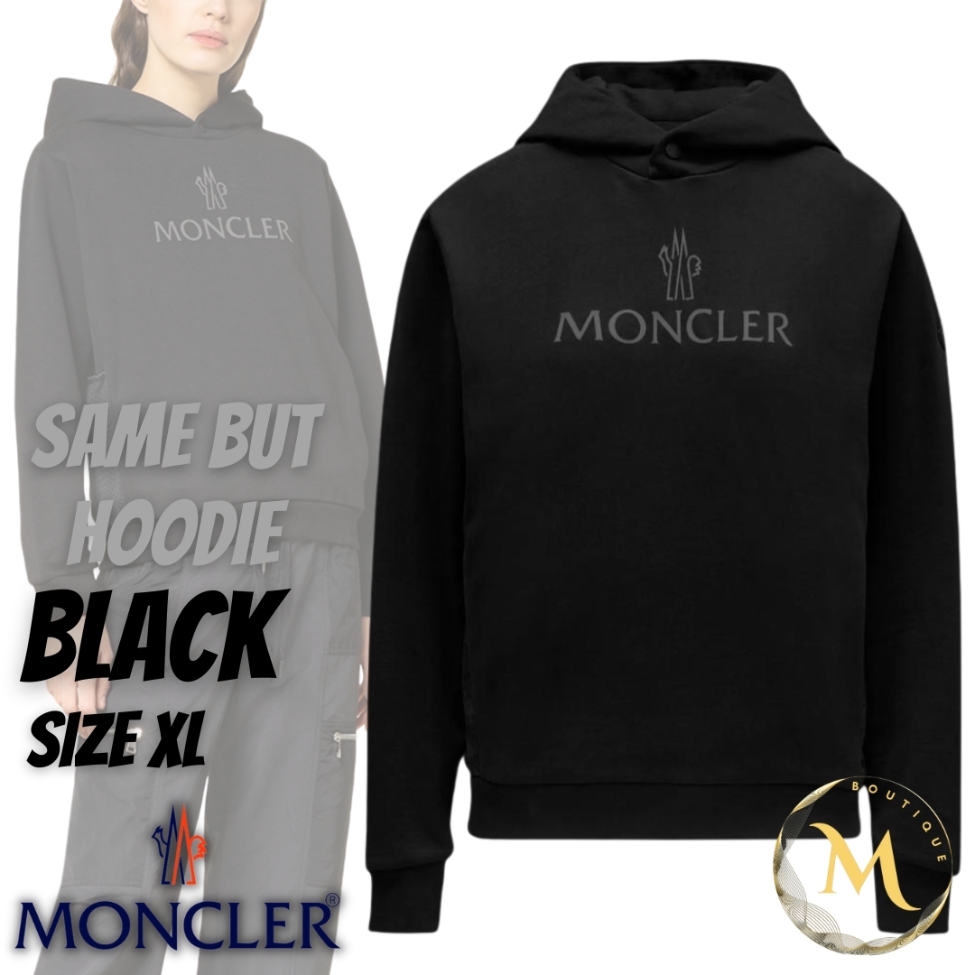 ☆未使用・本物保証☆MONCLER Same But パーカー XL　黒色 | フリマアプリ ラクマ