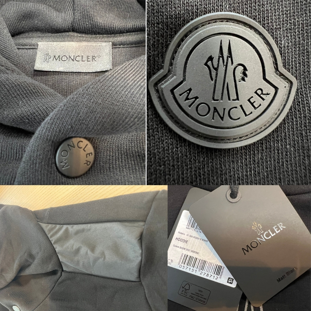 ☆未使用・本物保証☆MONCLER Same But パーカー XL 黒色 - www ...