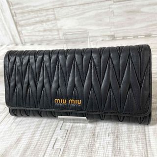 オリジナルデザイン手作り商品 miumiu 長財布 2回ほど使用のみ