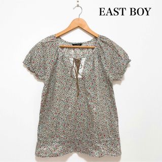 イーストボーイ(EASTBOY)のEAST BOY イーストボーイ リバティブラウス 花柄 コットン ナチュラル(シャツ/ブラウス(半袖/袖なし))