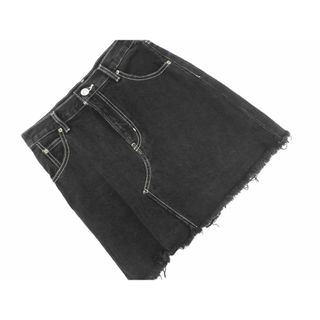 MOUSSY マウジー デニムスカート SIZE1 黒 - ロングスカート