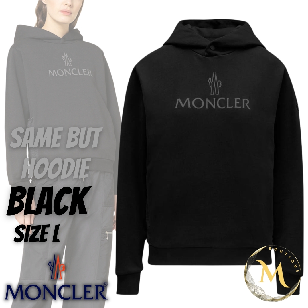 ☆未使用・本物保証☆MONCLER Same But パーカー L　黒色