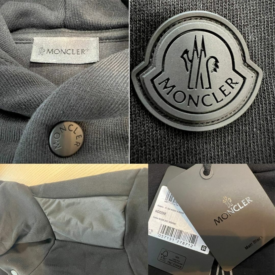 ☆未使用・本物保証☆MONCLER Same But パーカー L　黒色