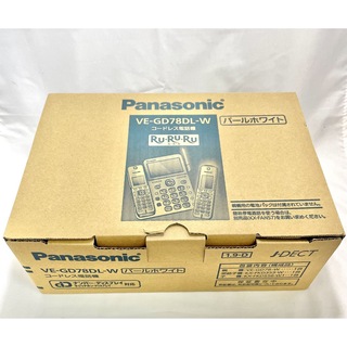 パナソニック(Panasonic)の新品未使用●パナソニック コードレス電話機(子機1台付) VE-GD78DL-W(その他)