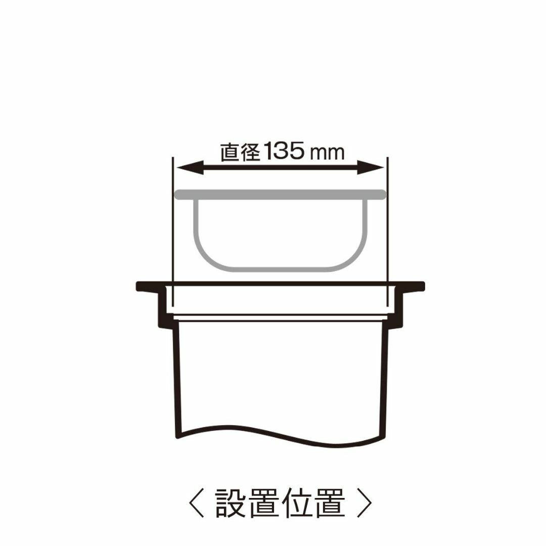 【色: 1.グレー】Belca 排水口 ゴミ受け 流し用浅型ゴミカゴ 135タイ インテリア/住まい/日用品のキッチン/食器(その他)の商品写真