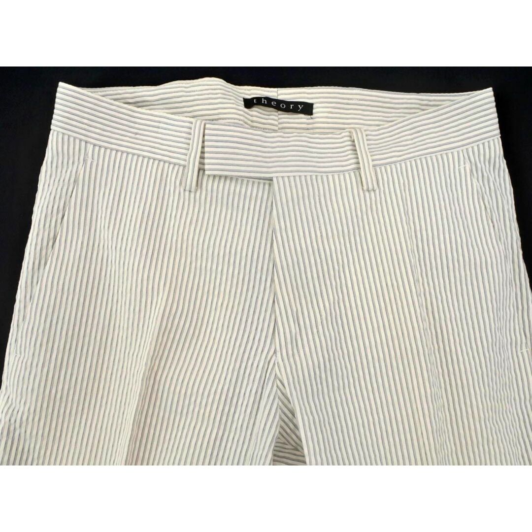 theory セオリー ストライプ パンツ size28/白ｘグレー ■◆ メンズ