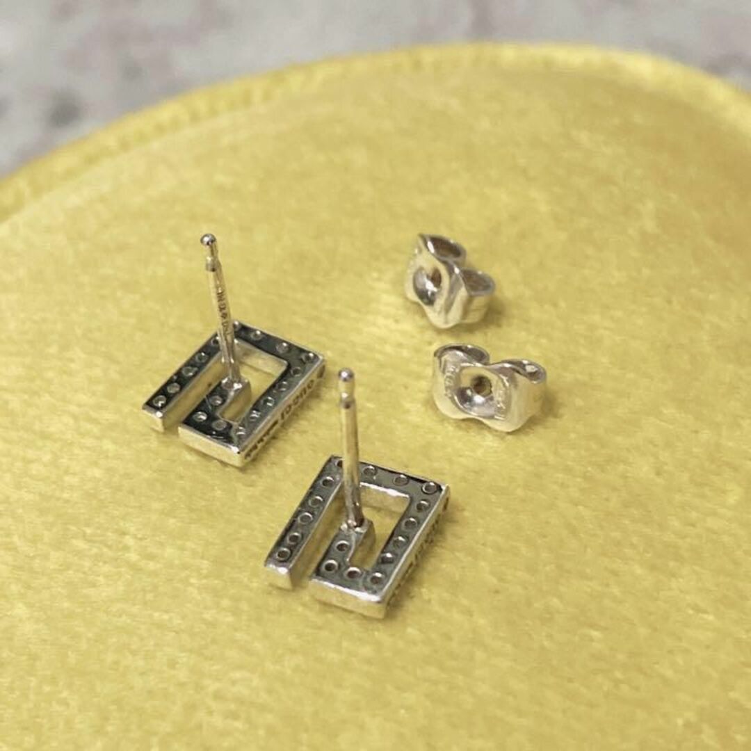 Gucci - GUCCI グッチ Gロゴ ピアス ダイヤ K18WG ホワイトゴールドの