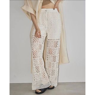 トゥデイフル(TODAYFUL)のTODAYFUL Crochet Lace Pants クロシェレースパンツ(カジュアルパンツ)