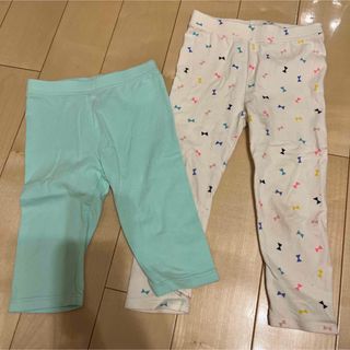 ベビーギャップ(babyGAP)のベビーギャップ　baby gap レギンス2枚セット　7分丈　10分丈　100(パンツ/スパッツ)