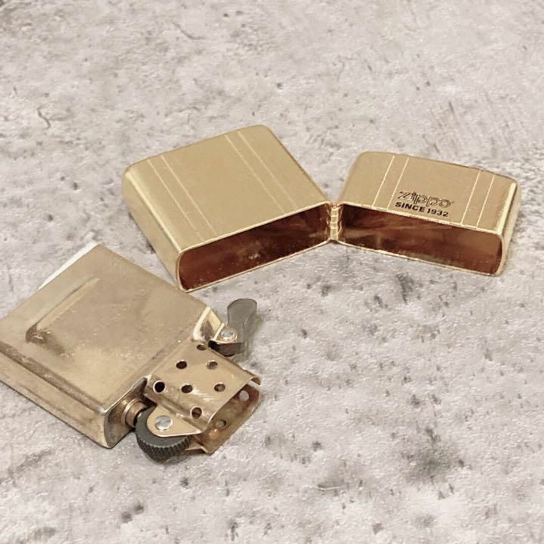 ZIPPO ゴールド　162ZR-SGD　シリアルナンバー入り アーマー