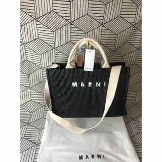 美品MARNI マルニ EASTWEST スモール トートバッグ 黒