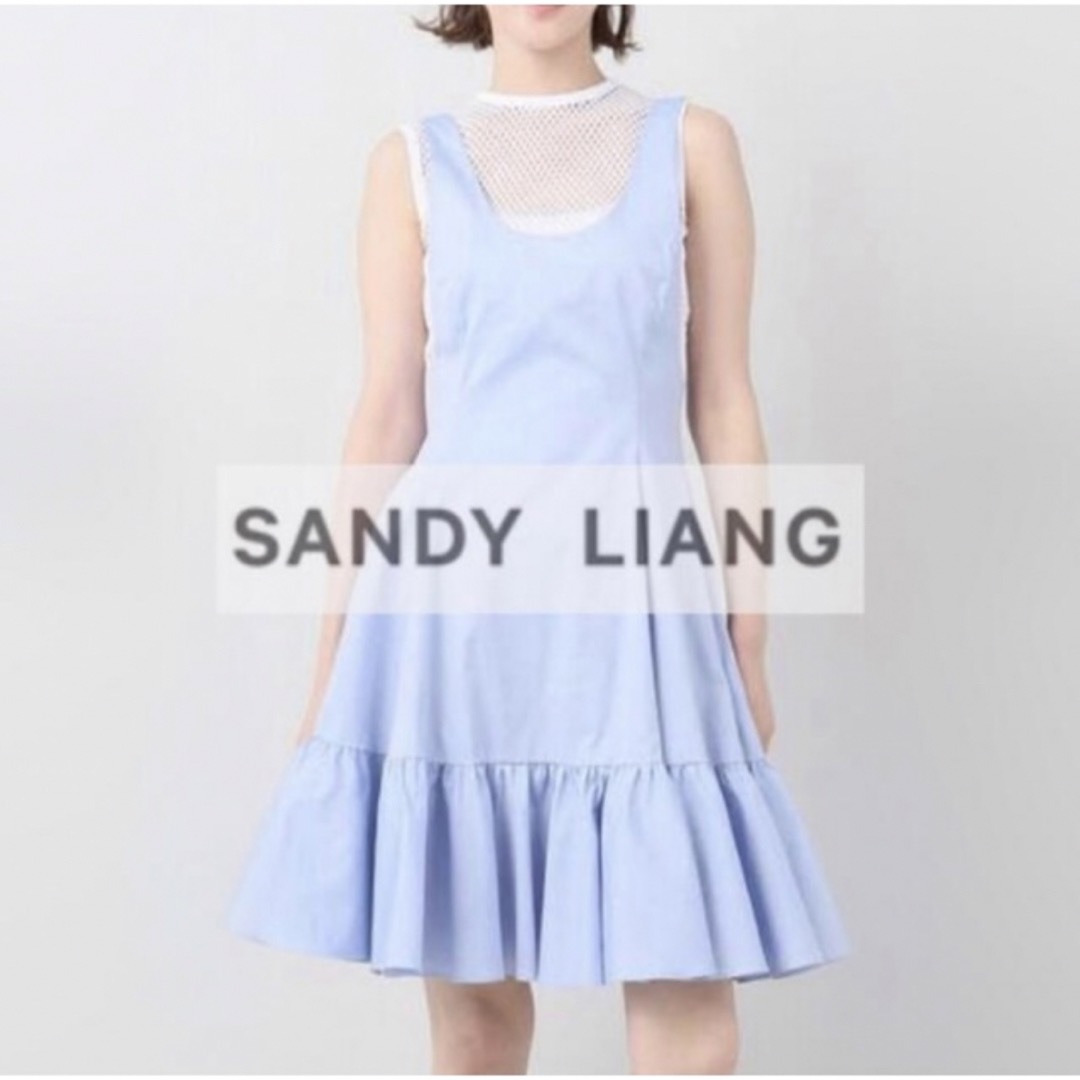 BEAMS(ビームス)のSANDY LIANG by BEAMS メッシュ　ワンピース　新品タグ付き レディースのワンピース(ひざ丈ワンピース)の商品写真