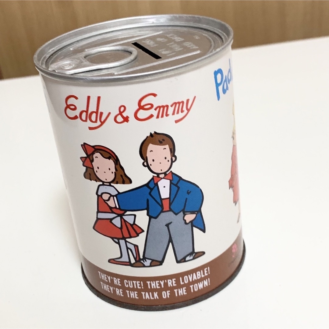 サンリオ(サンリオ)の☆匿名配送　EDDY&EMMY パディントン　コラボ貯金箱　缶 インテリア/住まい/日用品のインテリア小物(置物)の商品写真