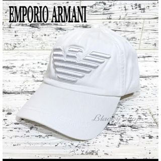 エンポリオアルマーニ(Emporio Armani)のENPORIO ARMANI キャップ (白)(キャップ)