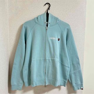 【正規品】 原宿店購入 A bathing ape パーカー 水色