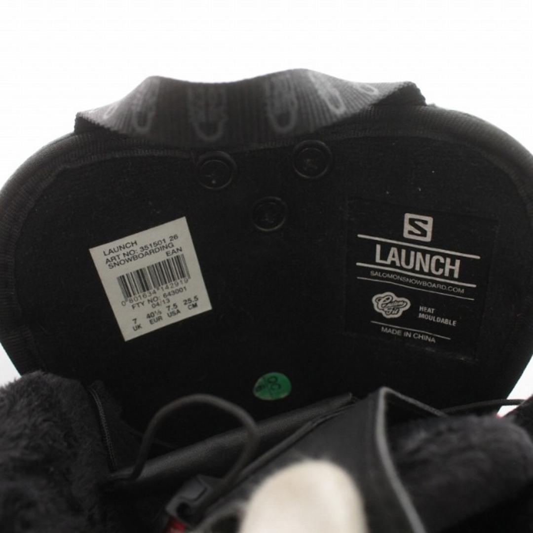 サロモン LAUNCH スノーボード ブーツ US7.5 25.5cm 黒