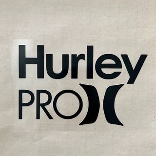 ハーレー(Hurley)のHurley ハーレー ステッカー　　　◆W140mm  H87mm◆黒グロス◆(サーフィン)