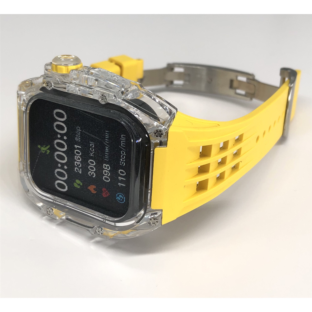 y☆アップルウォッチバンド ラバーベルト カバー Apple Watch クリア 時計 y☆アップルウォッチバンド ラバーベルト カバー Apple Watch クリア 時計
