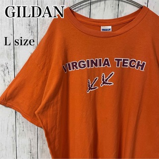 ギルタン(GILDAN)のGILDAN ギルダン Virginia 両面ビッグプリント Tシャツ 古着(Tシャツ/カットソー(半袖/袖なし))