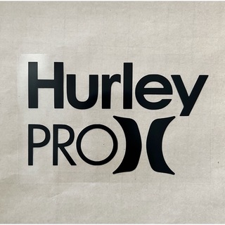 ハーレー(Hurley)のHurley ハーレー ステッカー　　　◆W140mm  H87mm◆黒マット◆(サーフィン)