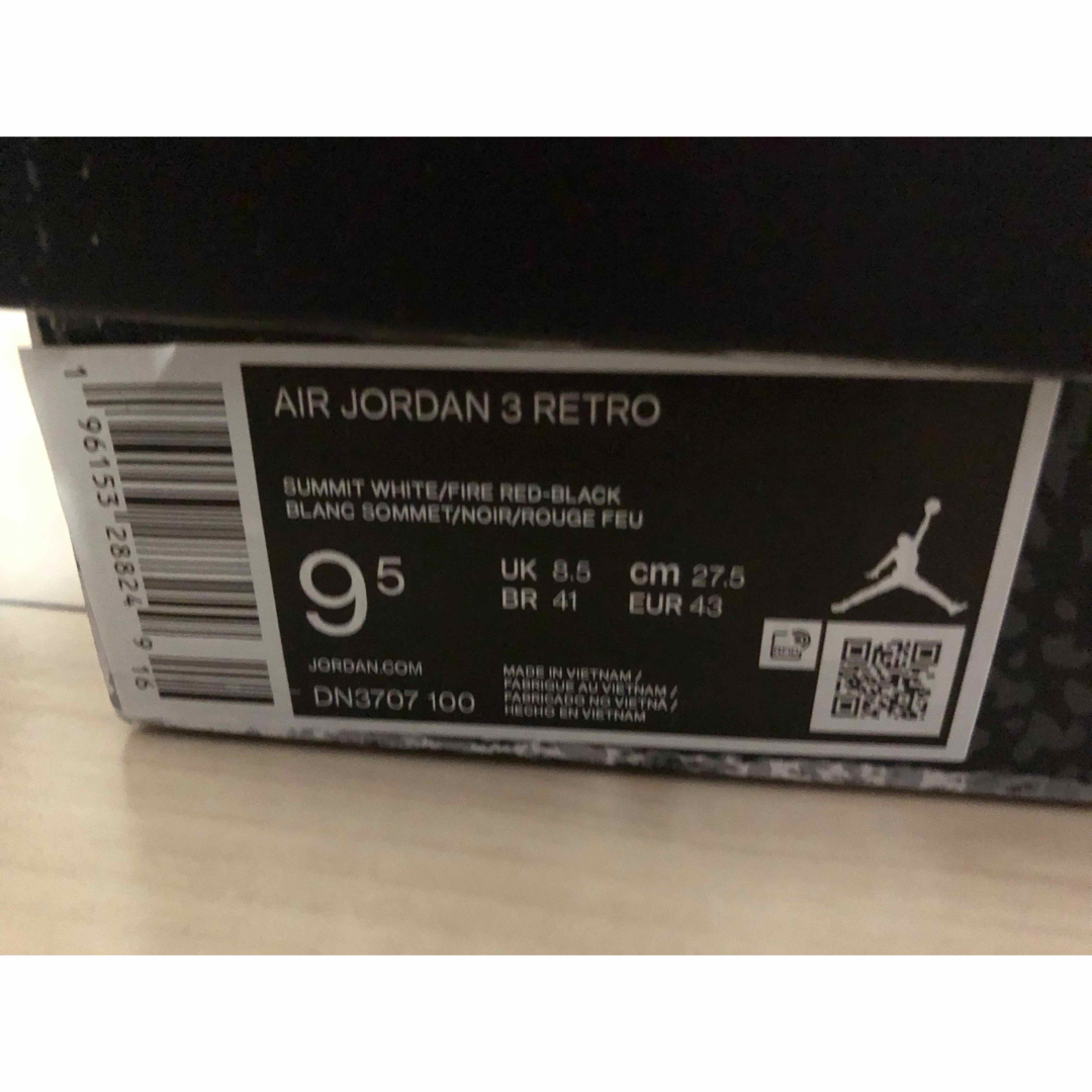 Jordan Brand（NIKE）(ジョーダン)の新品☆NIKE AIR JORDAN3 RETRO 27.5cm AJ3 レトロ メンズの靴/シューズ(スニーカー)の商品写真