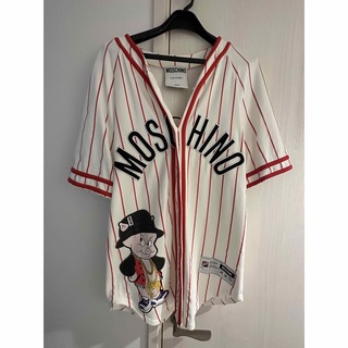 モスキーノ(MOSCHINO)のMOSCHINO LOONY TUNES コラボ　ベースボールシャツ(シャツ/ブラウス(半袖/袖なし))
