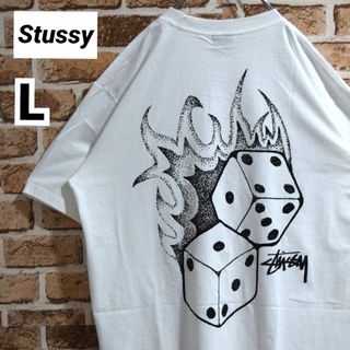 STUSSY - 《ステューシー》正規・新品タグ ファイヤー&ダイス ホワイト