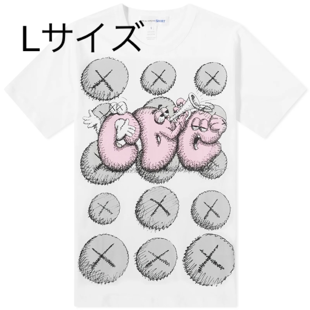L CDG Shirt x KAWS T-Shirt Print2 | フリマアプリ ラクマ