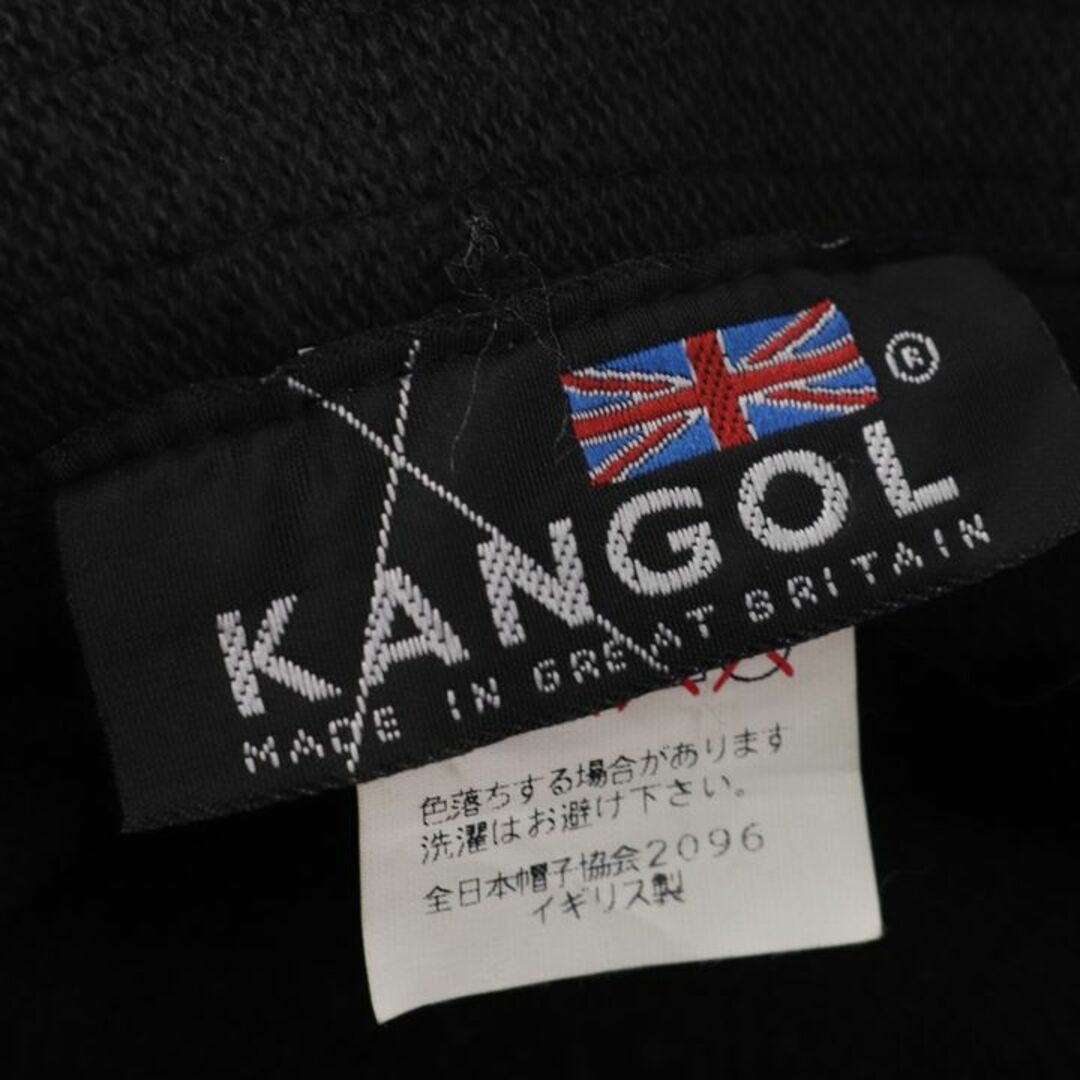 KANGOL(カンゴール)のカンゴール バケットハット 無地 イギリス製 ブランド 帽子 黒 メンズ レディース ブラック KANGOL レディースの帽子(ハット)の商品写真
