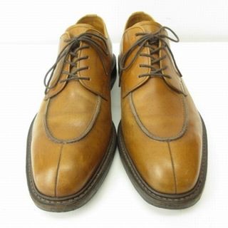スコッチグレイン Uチップ ビジネスシューズ 外羽根 革靴 茶 26.5 EEの