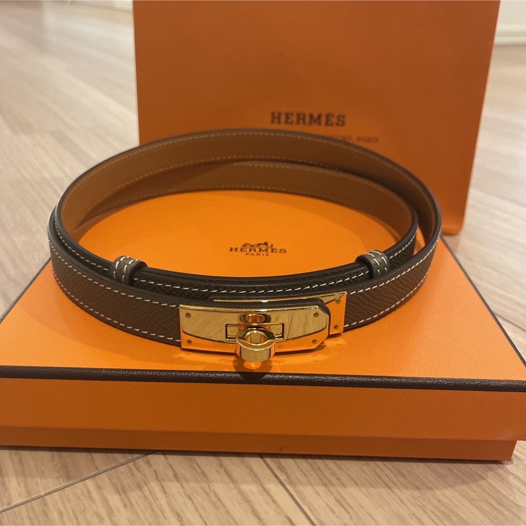 【HERMES】ベルト 《ケリー》 18 エトゥープ