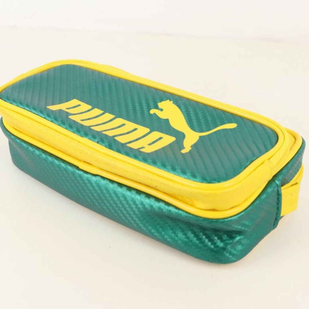 PUMA(プーマ)のプーマ ペンケース カーボン スポーツブランド 文具 筆箱 グリーン PUMA インテリア/住まい/日用品の文房具(ペンケース/筆箱)の商品写真