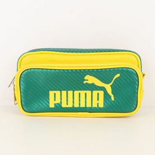 プーマ(PUMA)のプーマ ペンケース カーボン スポーツブランド 文具 筆箱 グリーン PUMA(ペンケース/筆箱)