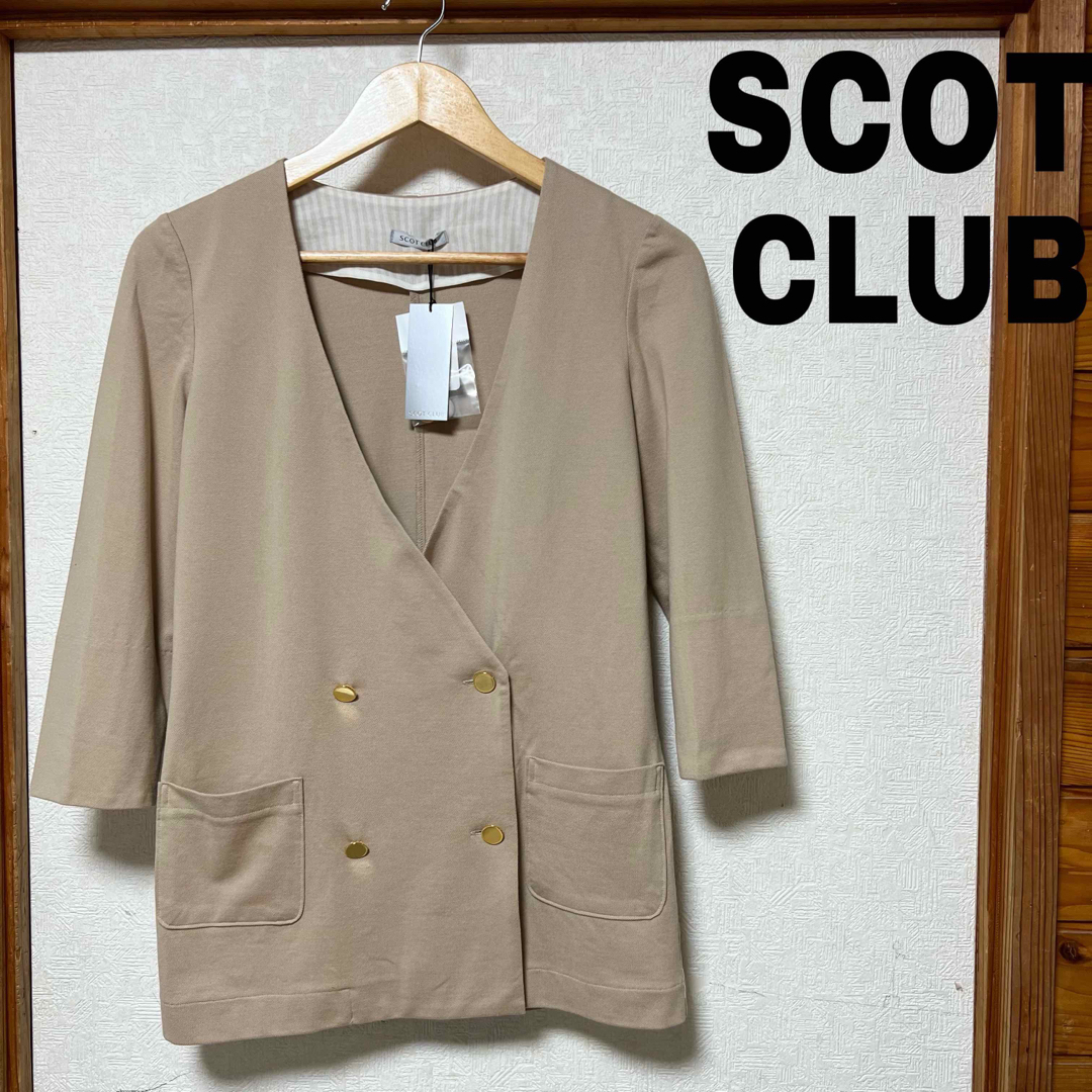 SCOT CLUB(スコットクラブ)のSCOT CLUB スコットクラブ　サマージャケット　レディース レディースのジャケット/アウター(テーラードジャケット)の商品写真