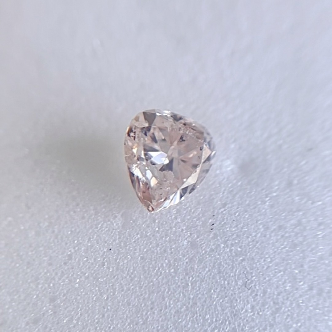 0.319ct 天然ピンクダイヤ　FANCY LIGHT ORANGY PINK