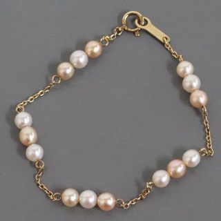 美品 TASAKI ベビー パール ゴールド 2連 ブレス AN50